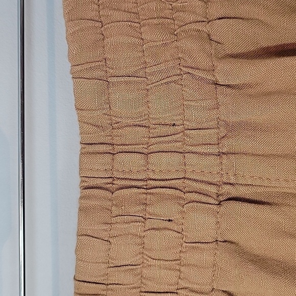 Express Linen super high rise beige button fly pants - Picture 6 of 11